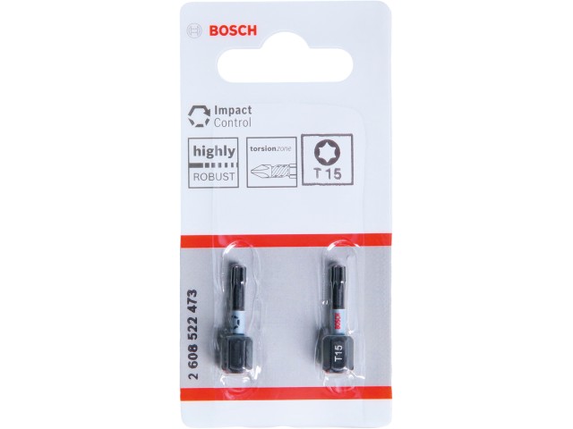 Vijačni nastavek Bosch PRO Torx Impact, T15, 25mm, 2608522473